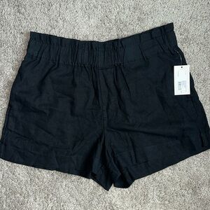 Women’s High-Rise Linen Pull-On Shorts